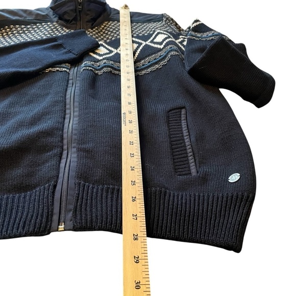 Impulso Made in Italy-50% Wool-Zip up Cardigan-Diamond Design- Size XXL-EU/XL US - Picture 8 of 15